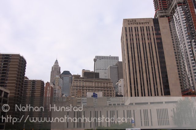 Pace University from the Brooklyn Bridge